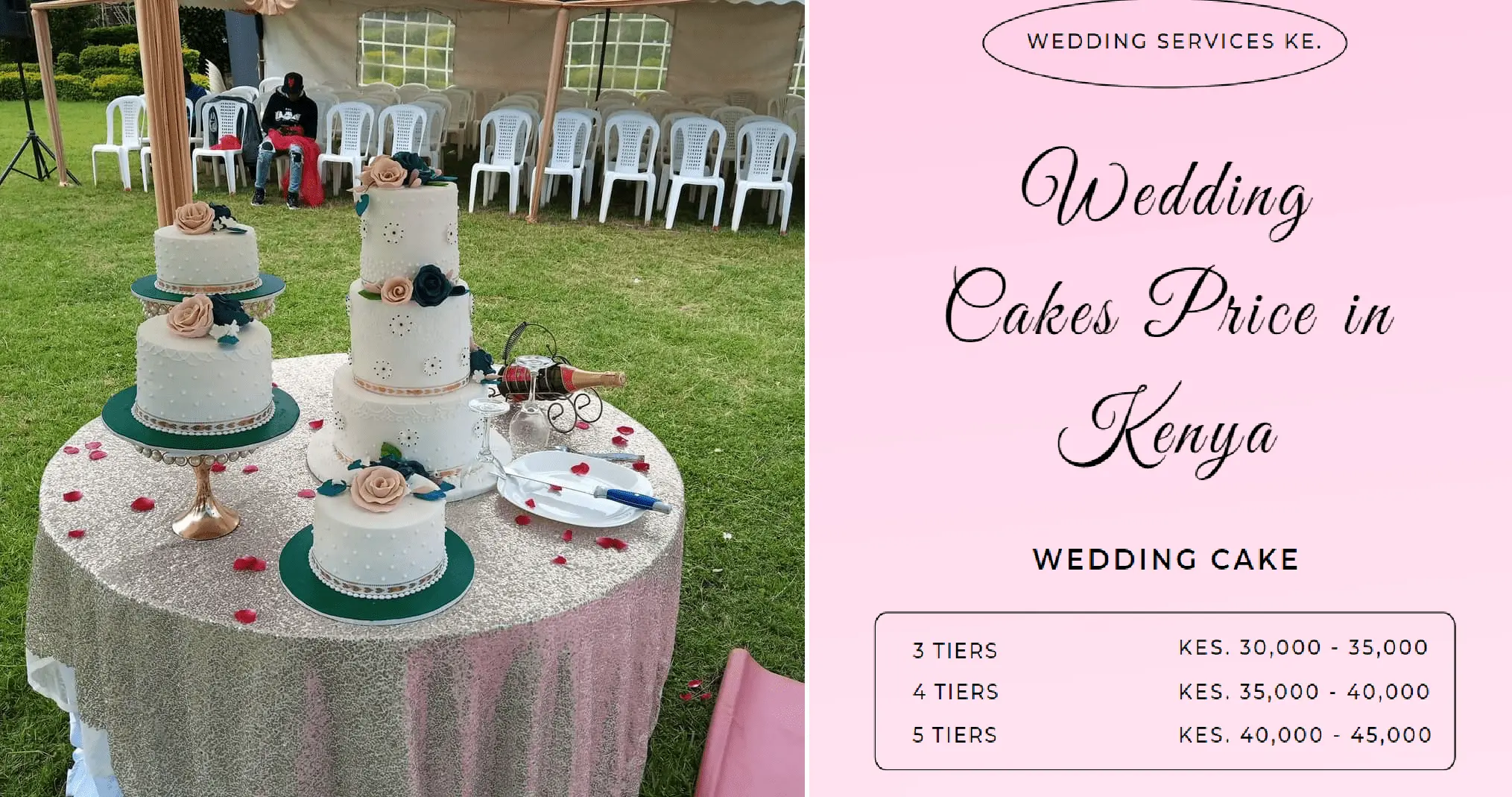 Wedding cake and its cost and price in Kenya image